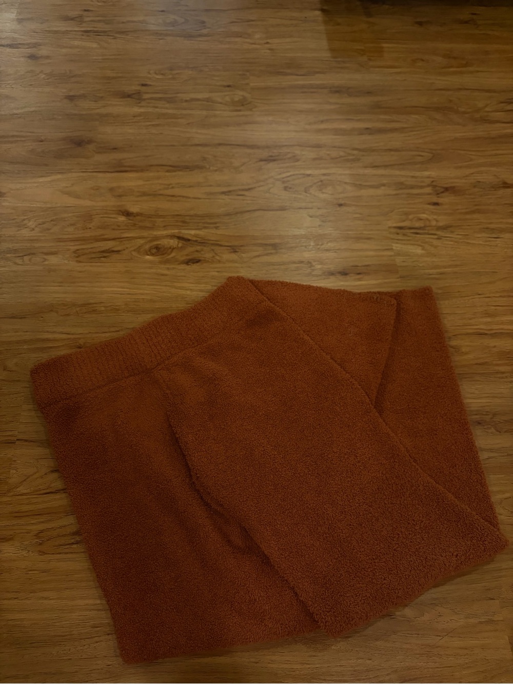 stars above Rust Orange Fuzzy Skirt